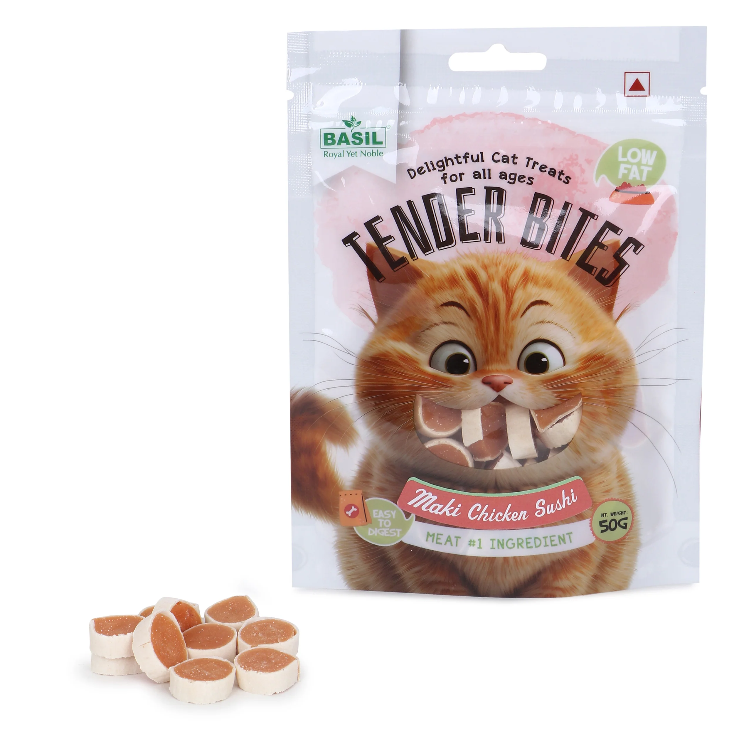 Basil Tender Bites Maki Sushi Cat Treats