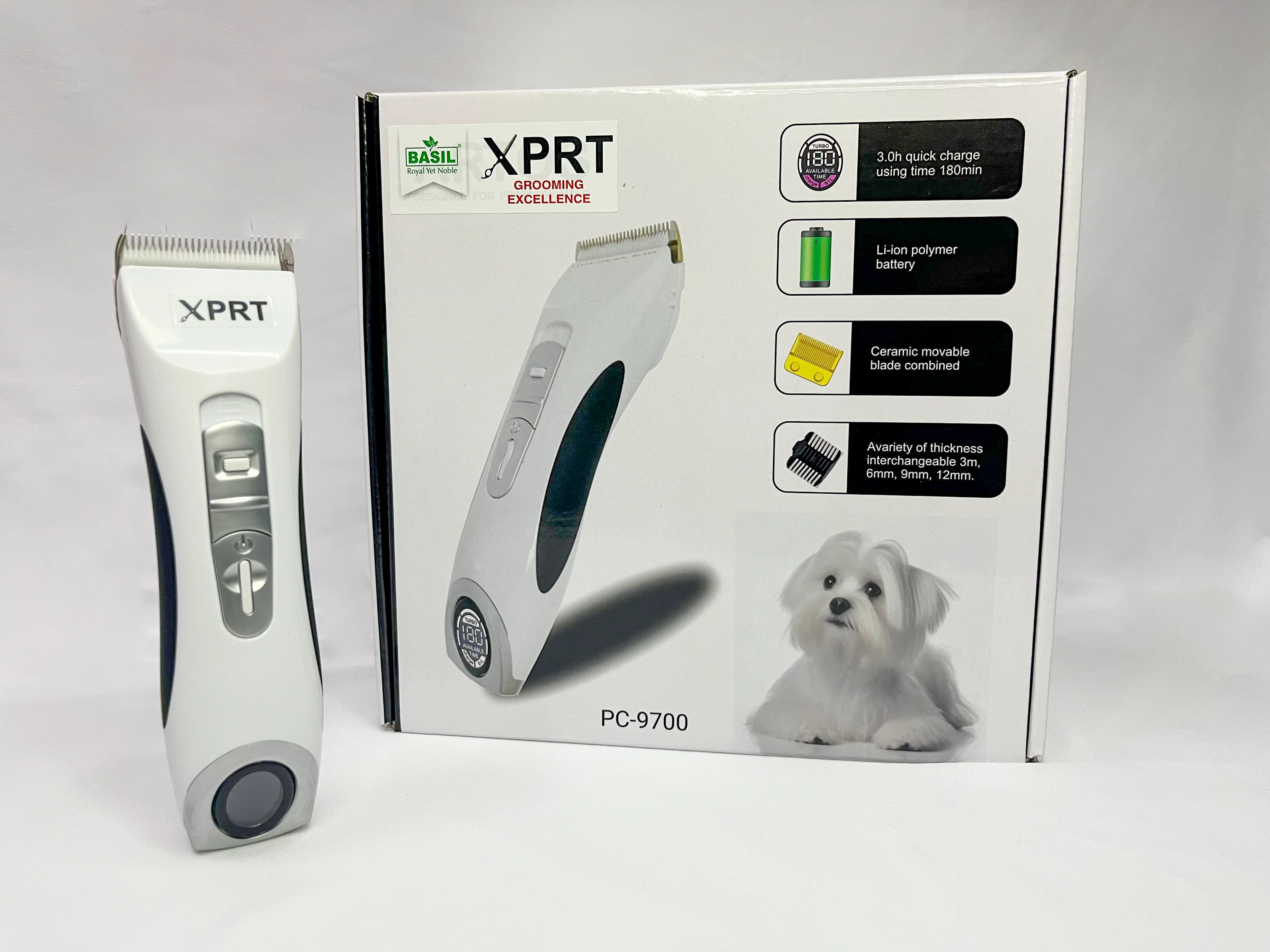 Basil XPRT PC 9700 Rechargeable Trimmer for Dogs and Cats