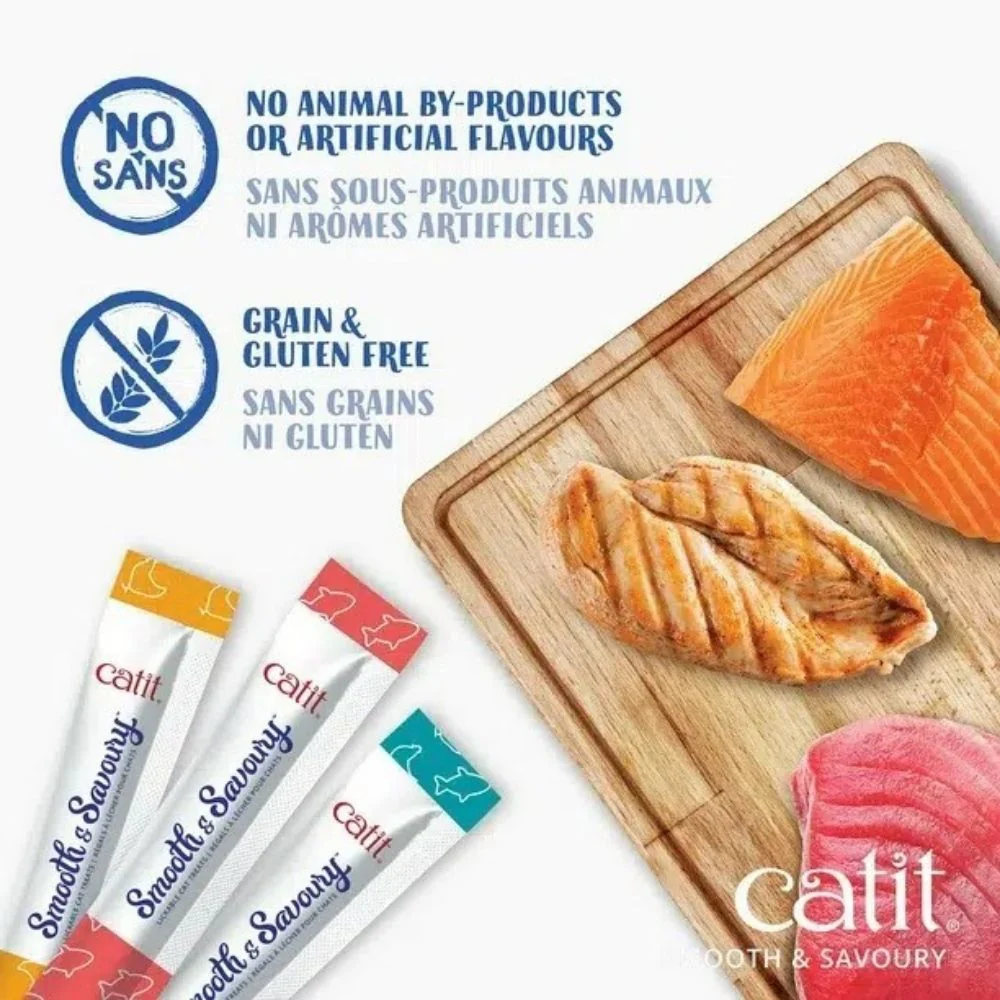 Catit Smooth and Savoury Chicken with Katsuobushi Creamy Lickable Cat Treats - Image 3