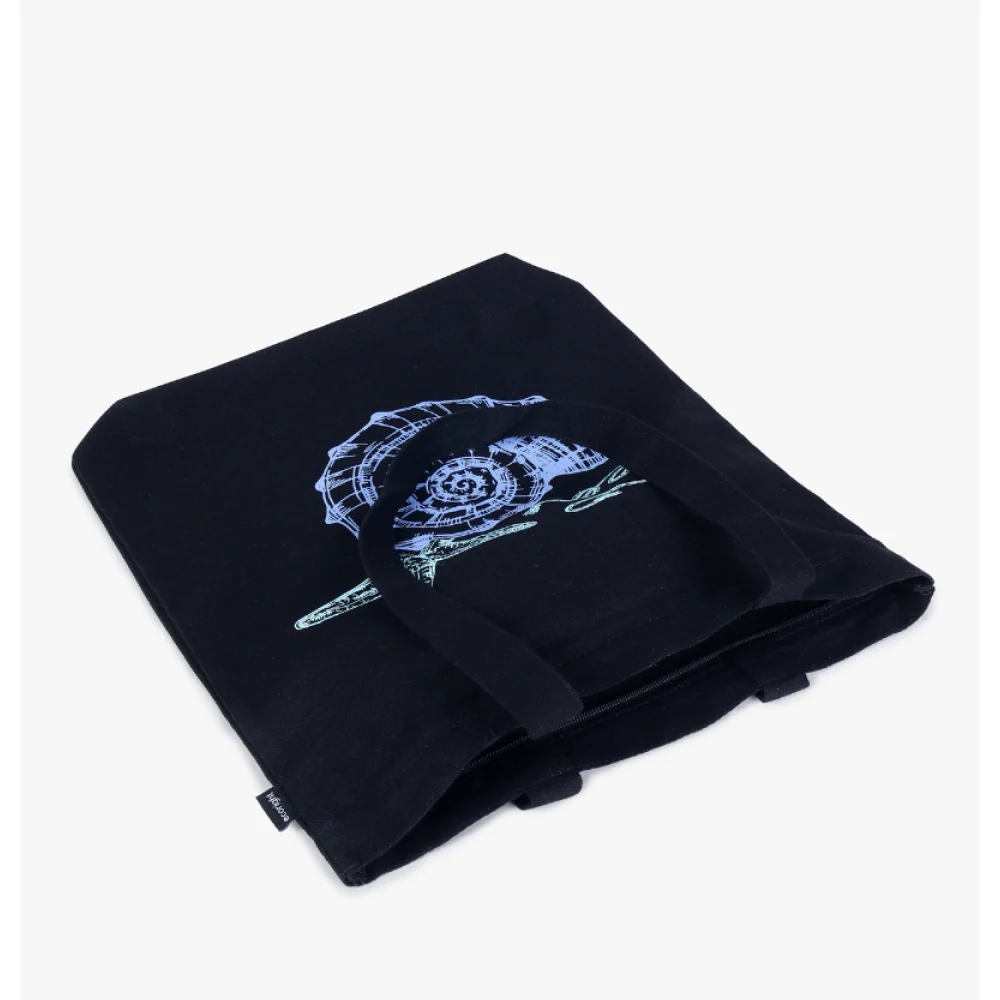 EcoRight Bamboozled Panda Zipper Tote Bag (Black) - Image 2