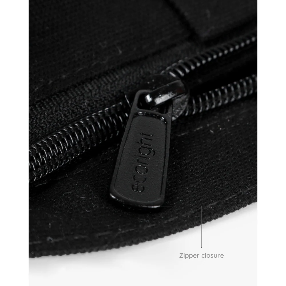 EcoRight Porcupine Zipper Tote Bag (Black) - Image 4