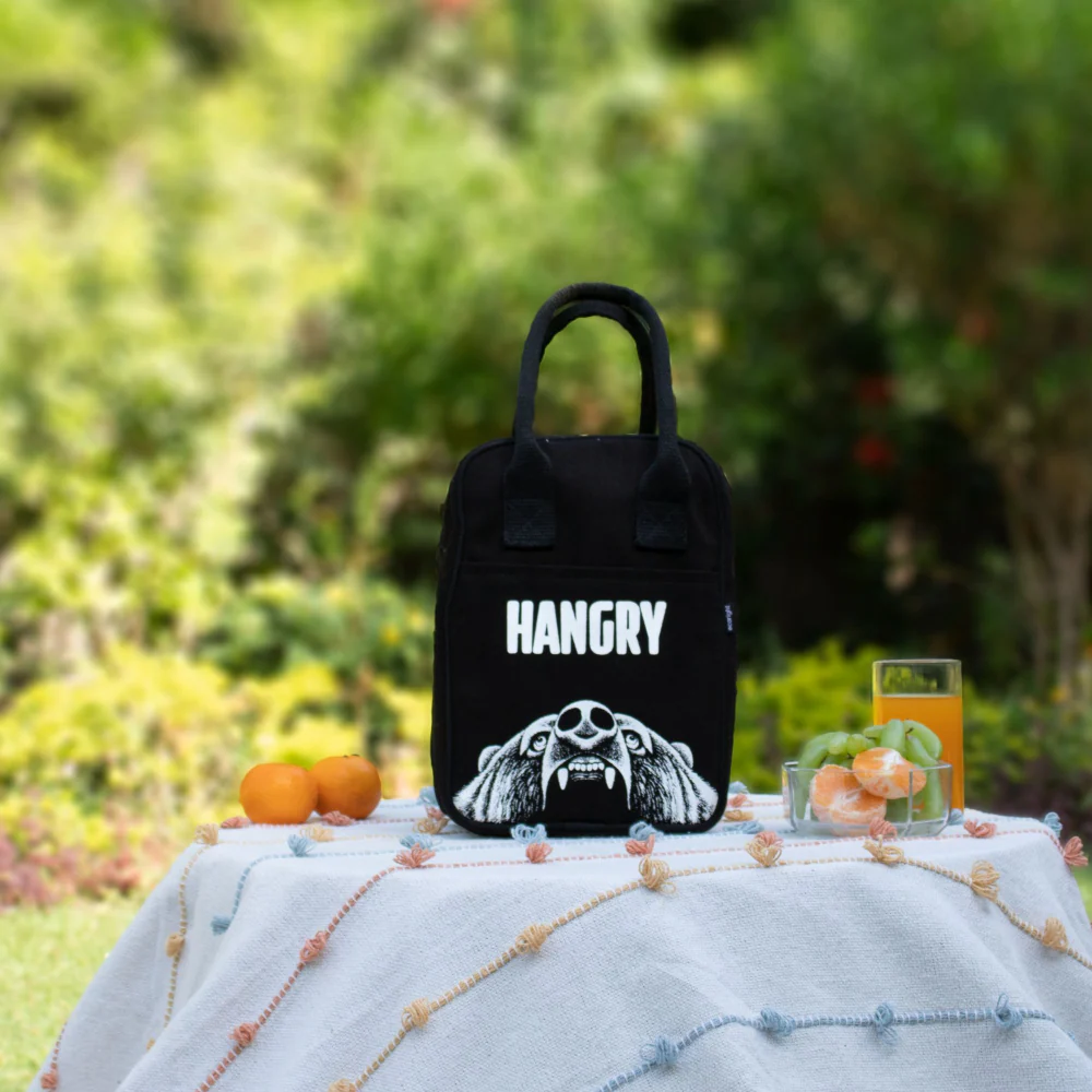 EcoRight Hangry Bear Lunch Bag (Black) - Image 2