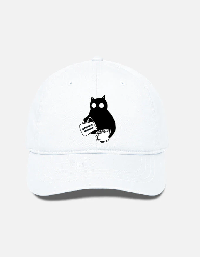 EverythingBoho Cat Barista BaseBall Cap