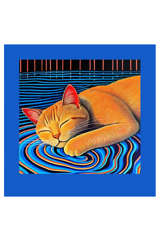 EverythingBoho Cat Dreams Wall Art (Black) - Image 3