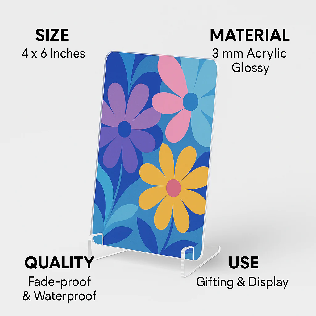 EverythingBoho Cat Mom Acrylic Display Stand (White) - Image 3