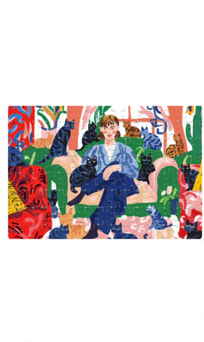 EverythingBoho The Cat Mom 120 Piece Jigsaw Puzzle