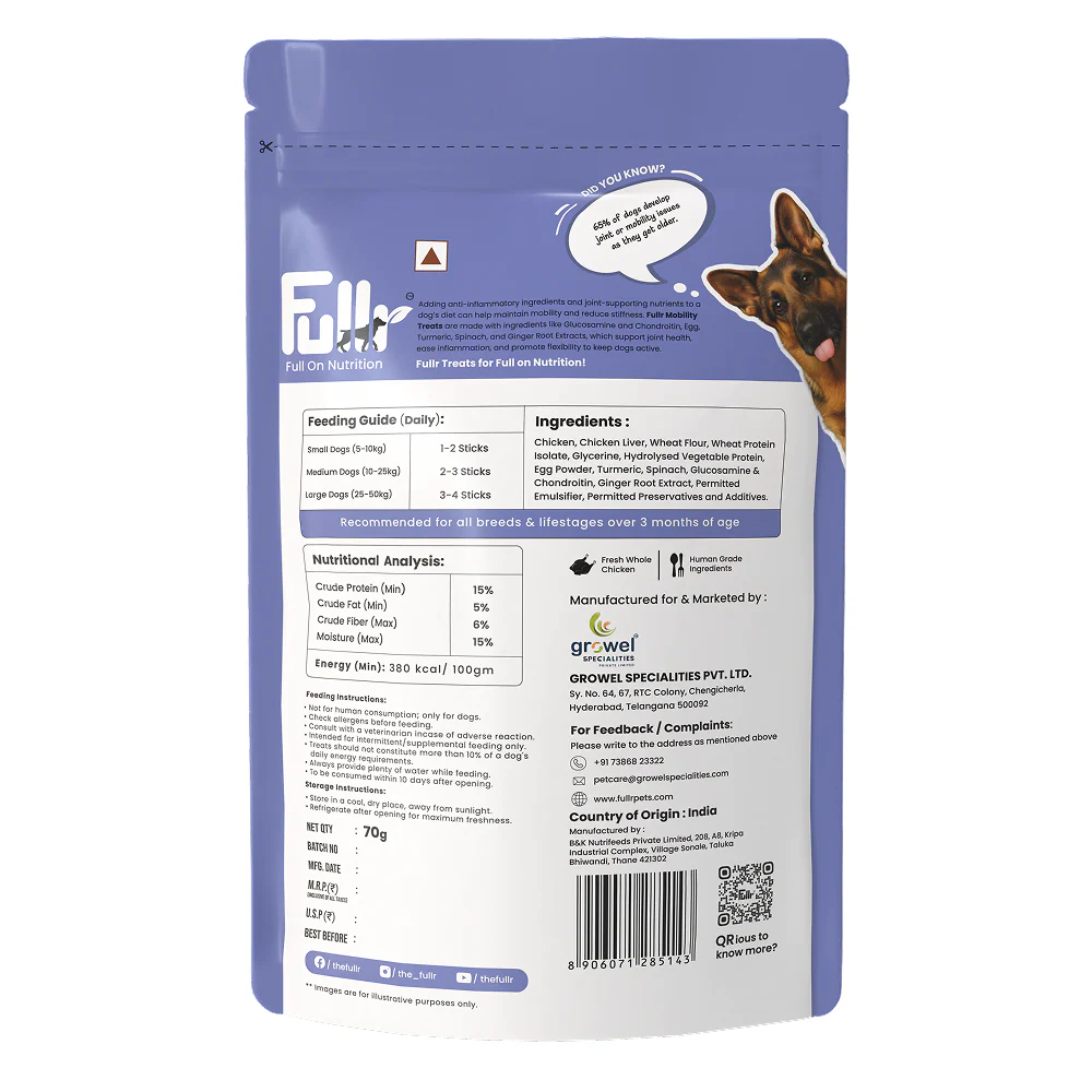 Fullr Mobility Support Soft and Chewy Stick Dog Treats - Image 7