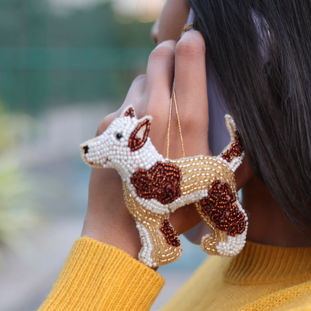 Furry Tales Rowdy Baby Indie Dog Handcrafted Charm
