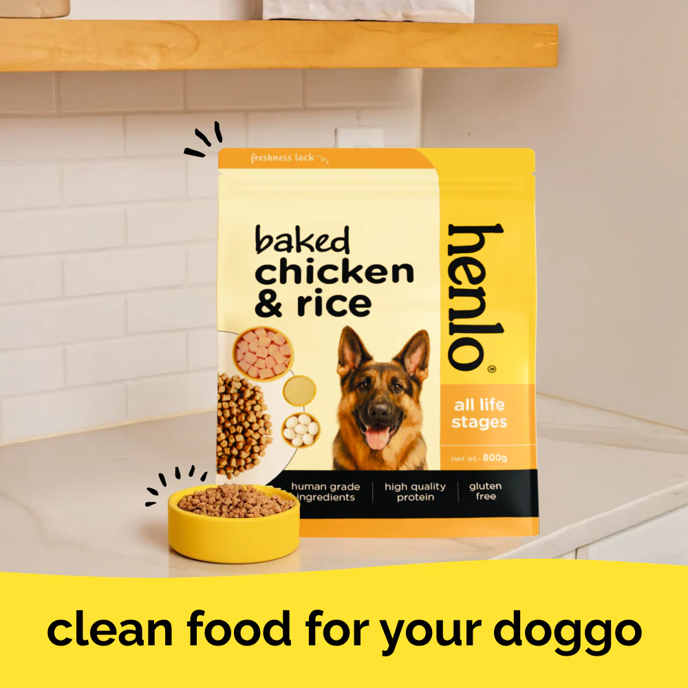Henlo Baked Chicken & Rice Adult and Puppy Gluten free Dog Dry Food | 100% human grade ingredients - Image 12