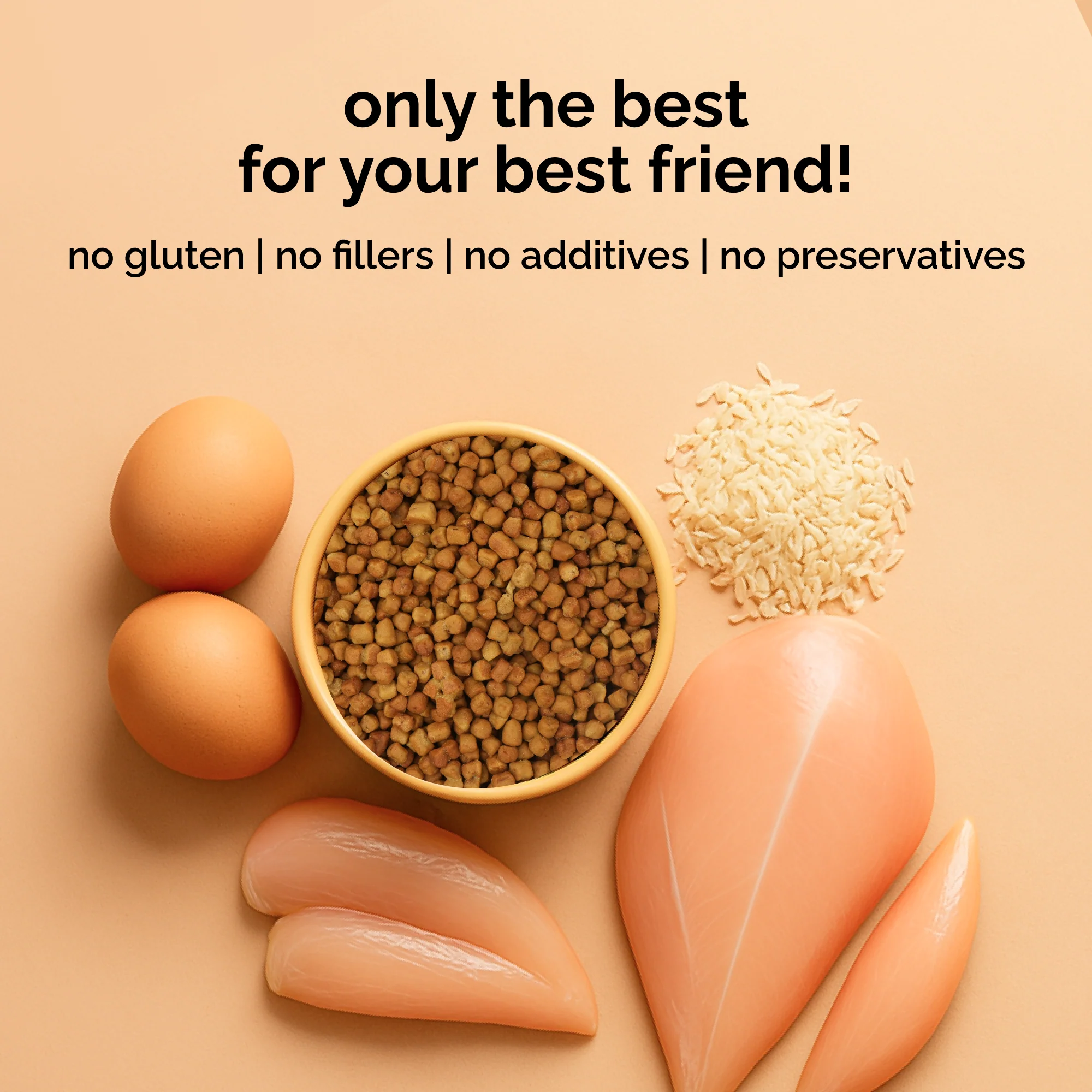 Henlo Baked Chicken & Rice Adult and Puppy Gluten free Dog Dry Food | 100% human grade ingredients - Image 4