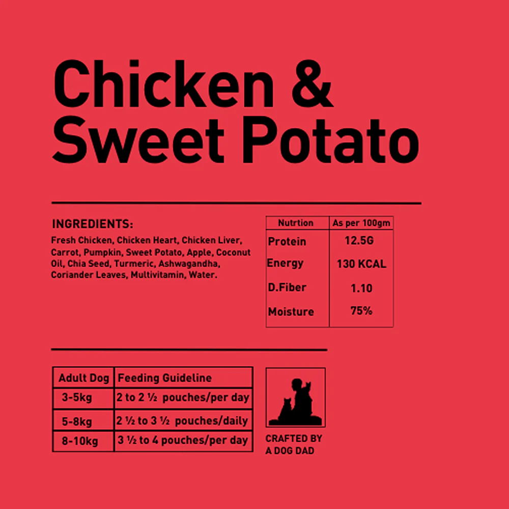 Homiee & Ginger Mini Meals Chicken & Barle, Chicken & Sweet Potato and Chicken & Quinoa Fresh Food for Dogs Combo - Image 15