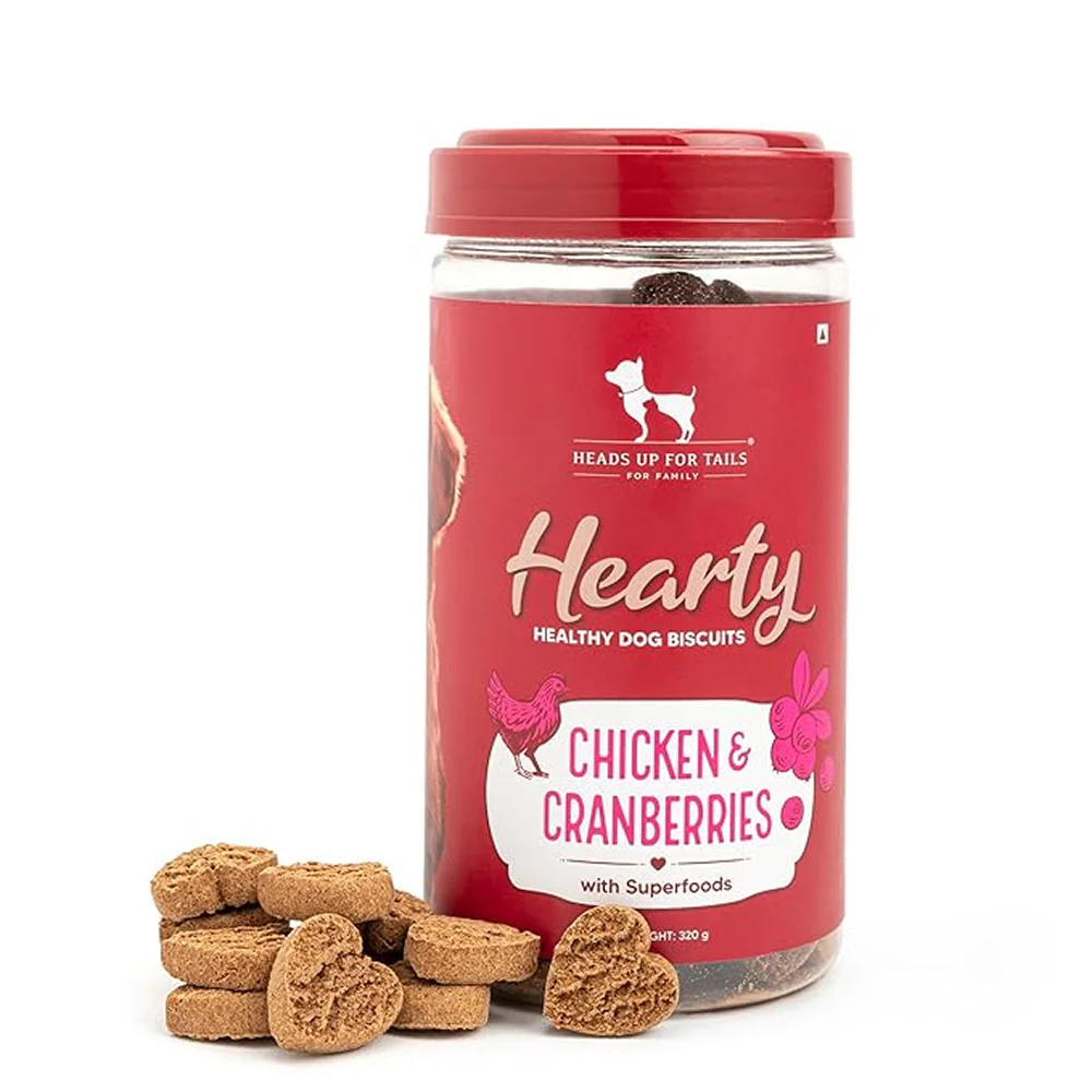 HUFT Hearty Chicken & Cranberries Healthy Biscuit Dog Treats
