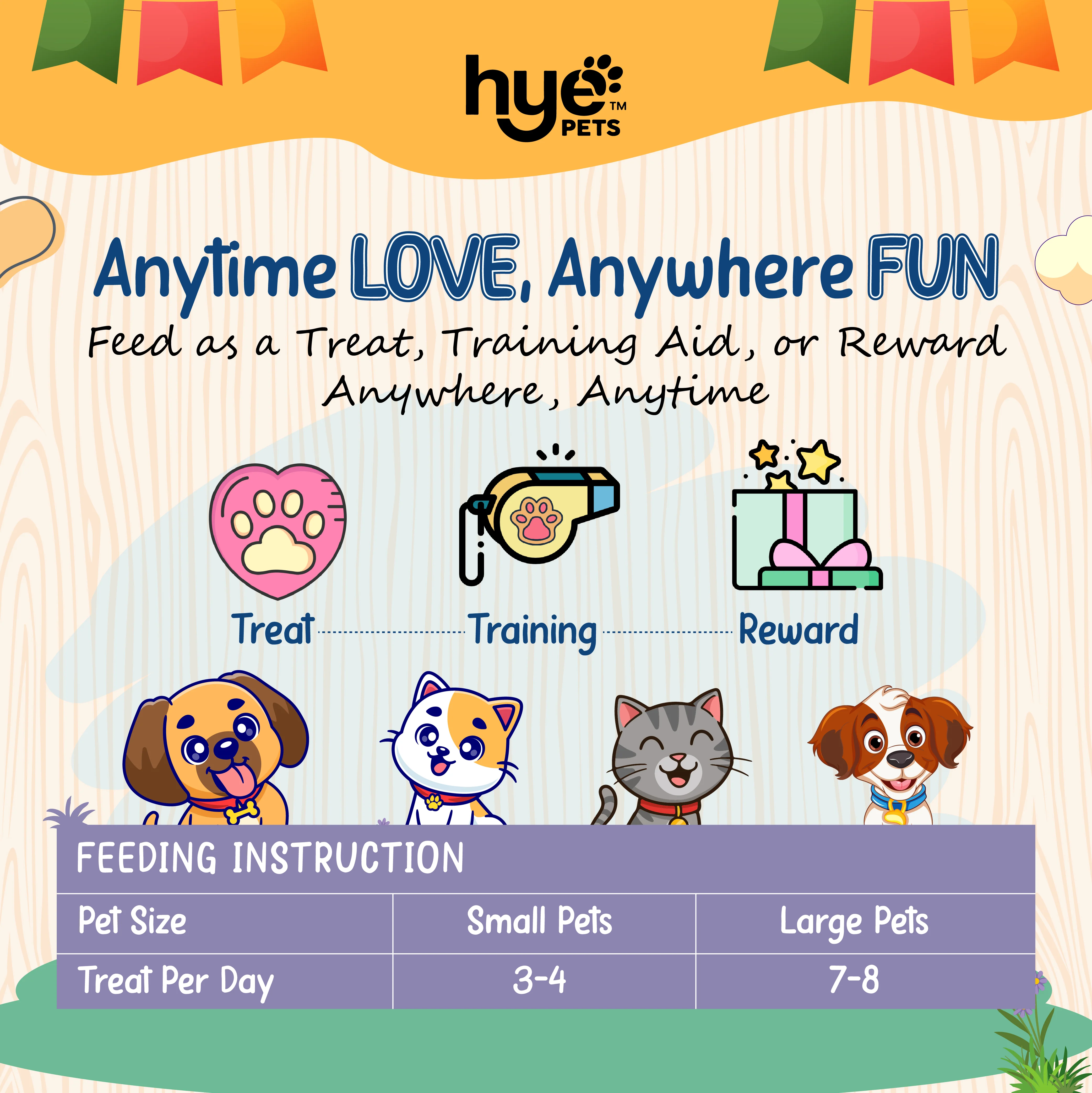 HYE Pets Freeze Dried Treats with Goat Milk, Pumpkin, and Banana for Dogs and Cats - Image 3