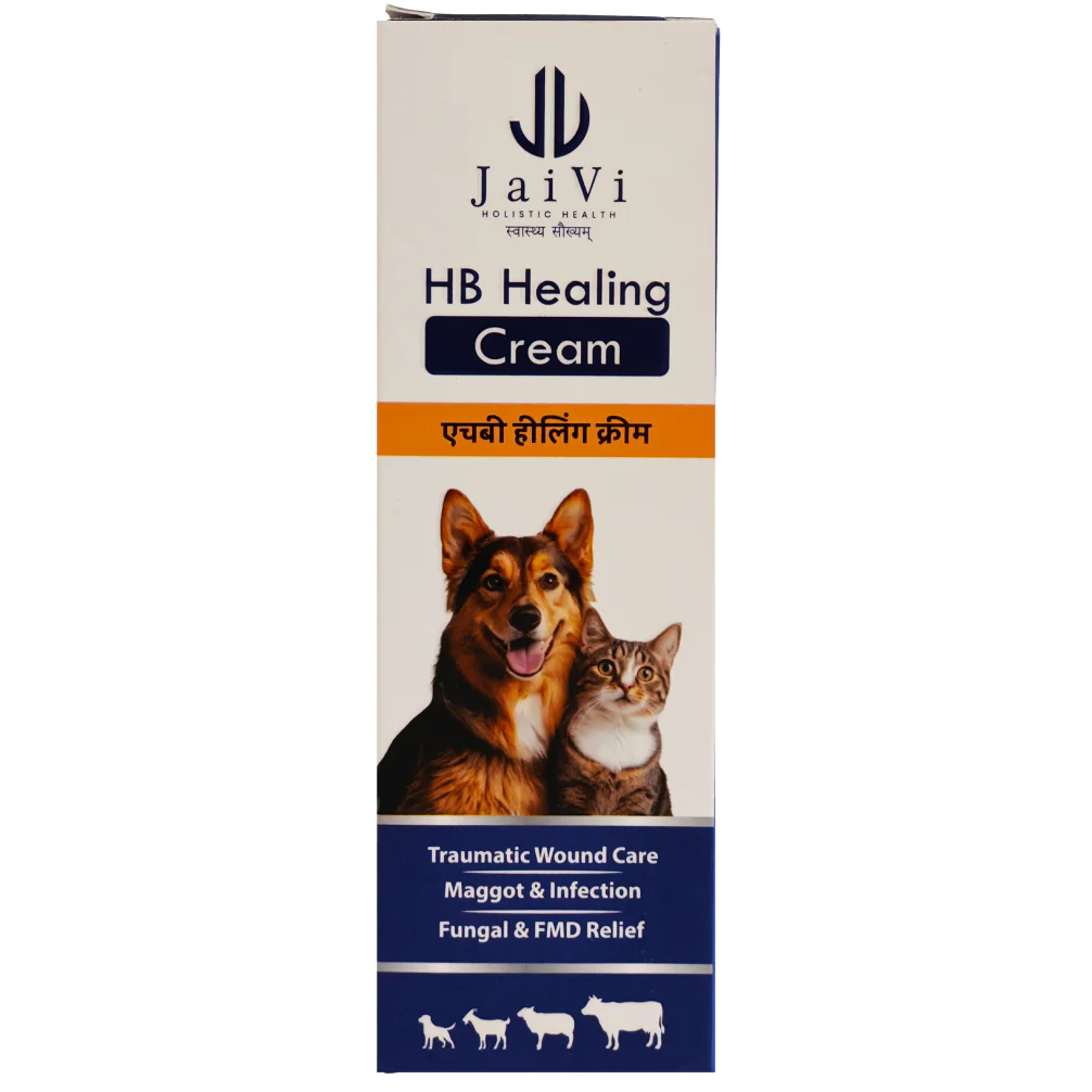 JaiVI HB Healing Cream for Dogs and Cats (Herbal Wound Care Formula)