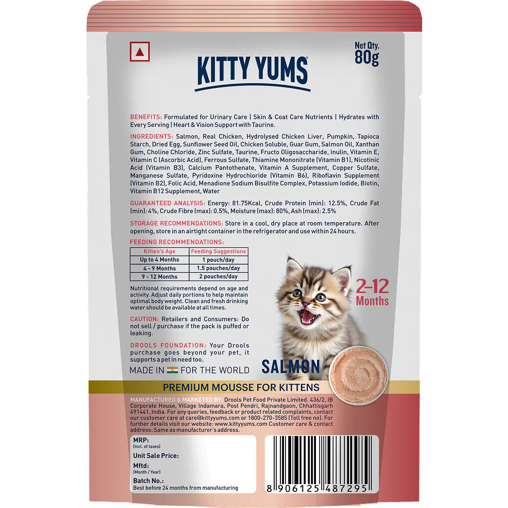 Kitty Yum Salmon Mousse Kitten Cat Wet Food - Image 5