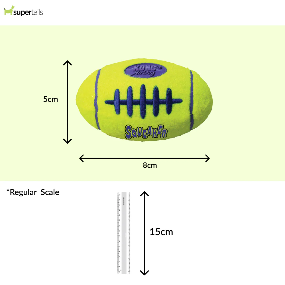 Kong AirDog Football Toy for Dogs (Yellow) - Image 4