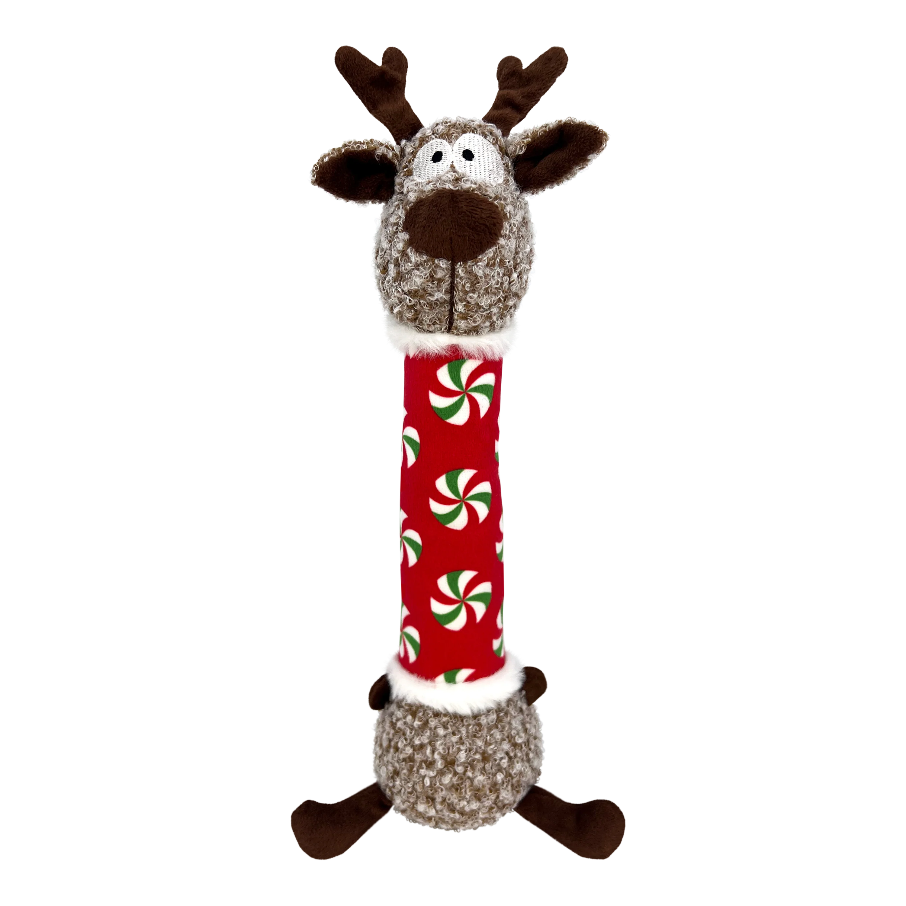 Kong Shakers Luvs Reindeer Toy for Dogs (Red & Green)