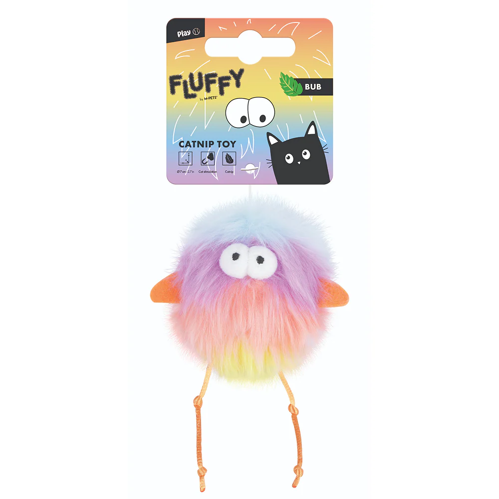 M Pets Fluffy Bub Catnip Toy for Cats