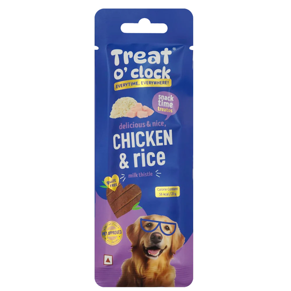Natural Remedies Treat O'Clock Chicken and Rice Treats for Dogs