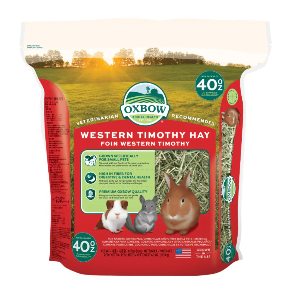 Oxbow Western Timothy Hay and Vitapol Economic Food for Rabbits and Guinea Pigs Combo - Image 2