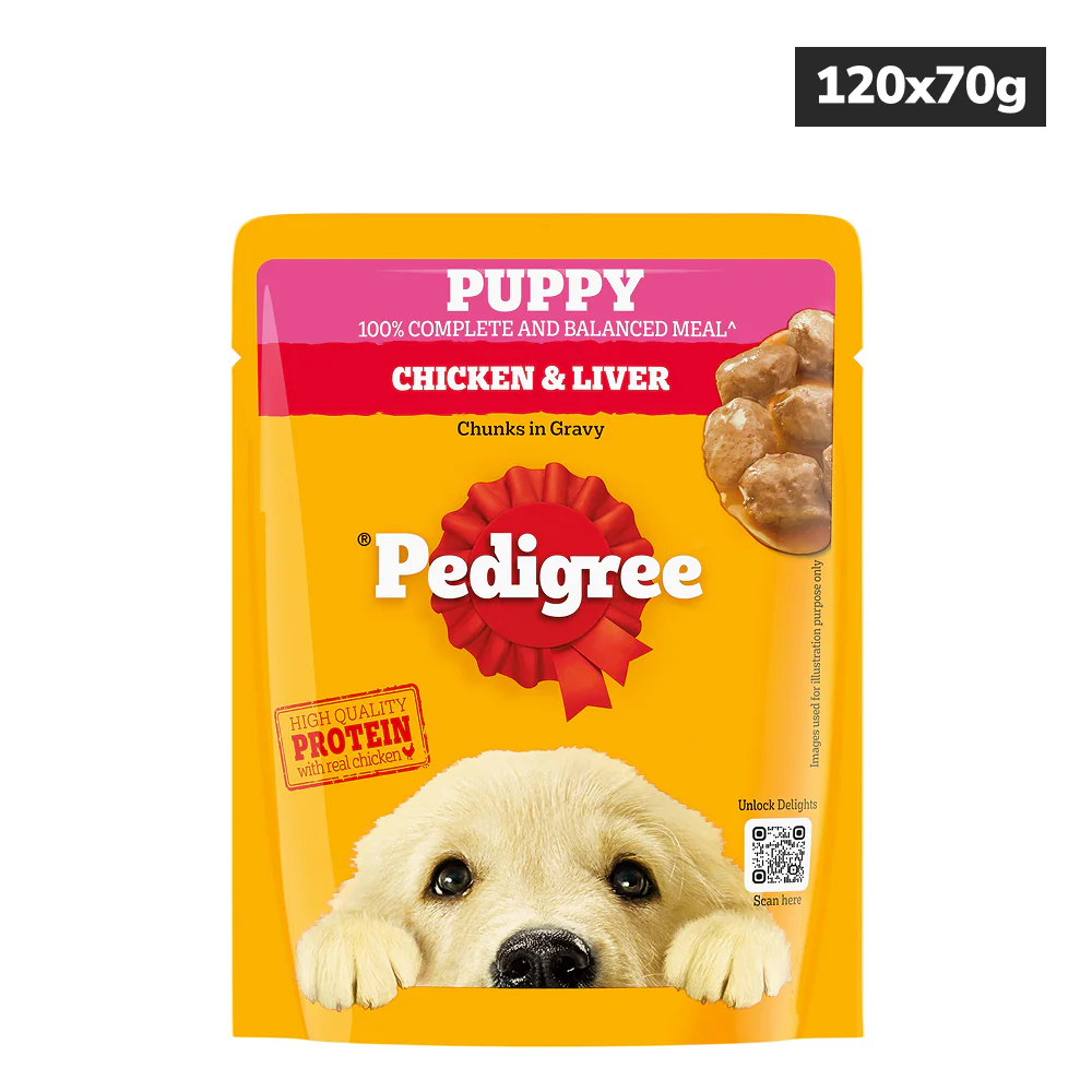 Pedigree Chicken & Liver Chunks in Gravy Puppy Wet Dog Food - Image 23