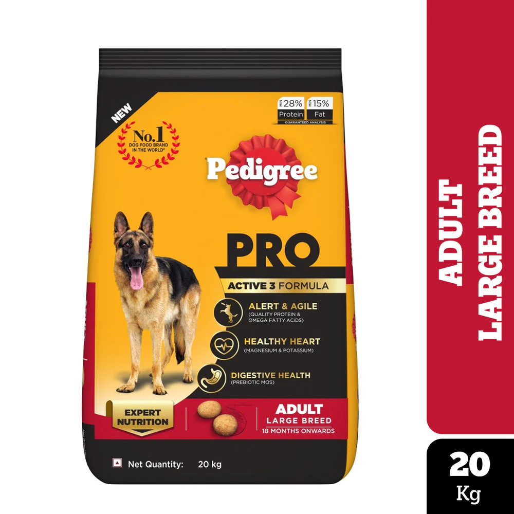 Pedigree PRO Expert Nutrition Active Adult (18 Months Onwards) Large Breed Dog Dry Food - Image 21