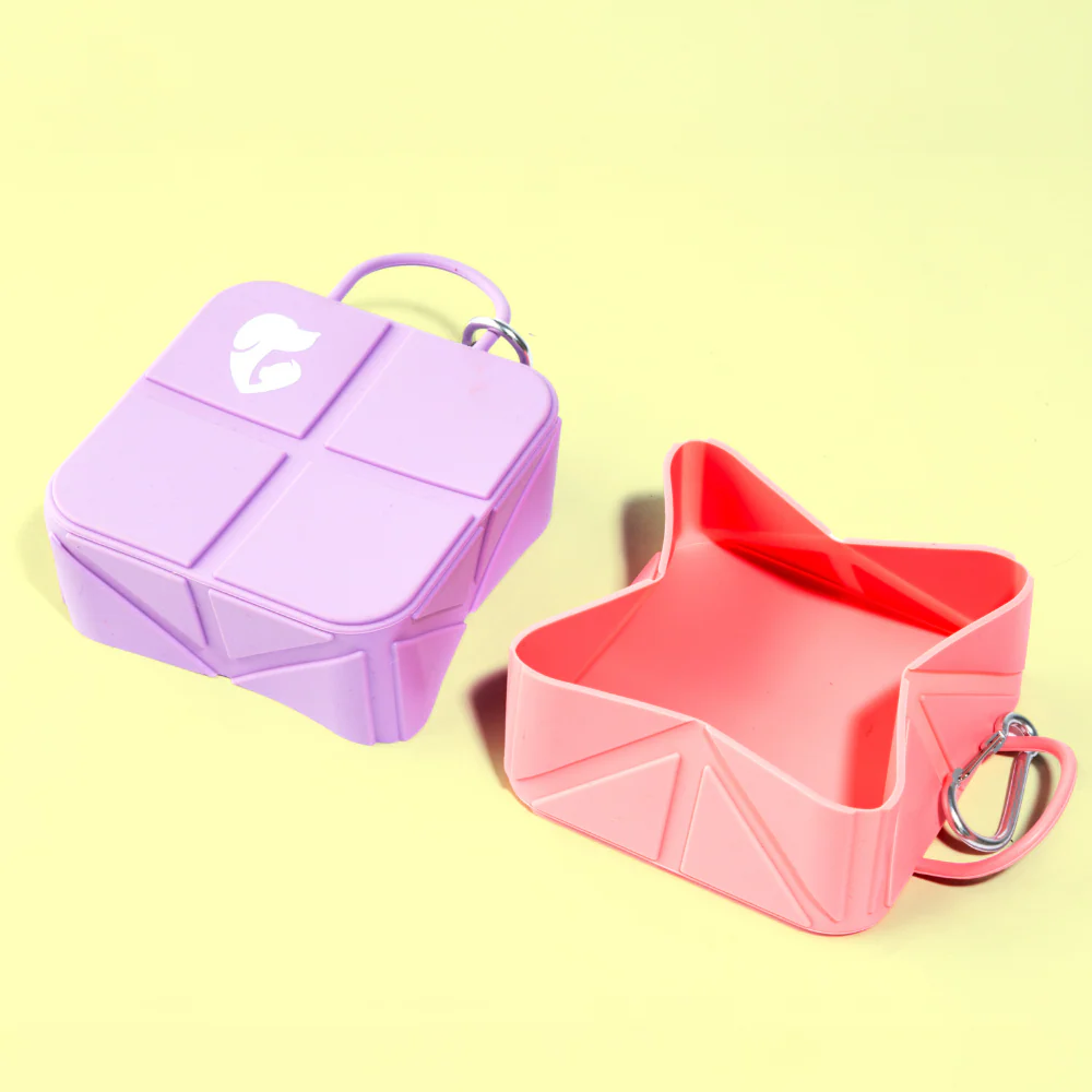 Pet Set Go Foldable Square Bowl for Dogs (Pink) - Image 6