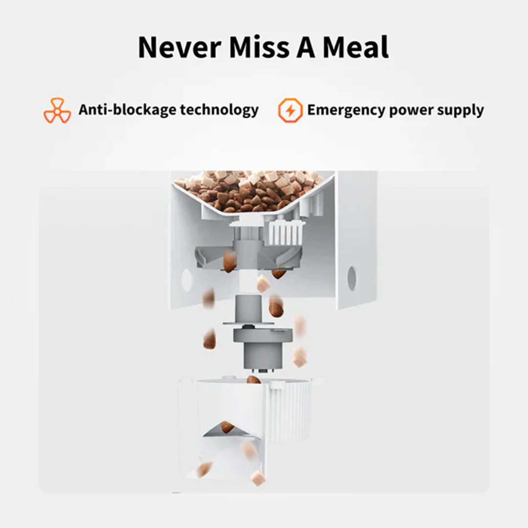 Petkit YumShare Solo Automatic 2.4G WiFi Food Dispenser with HD Camera for Dogs and Cats - Image 4