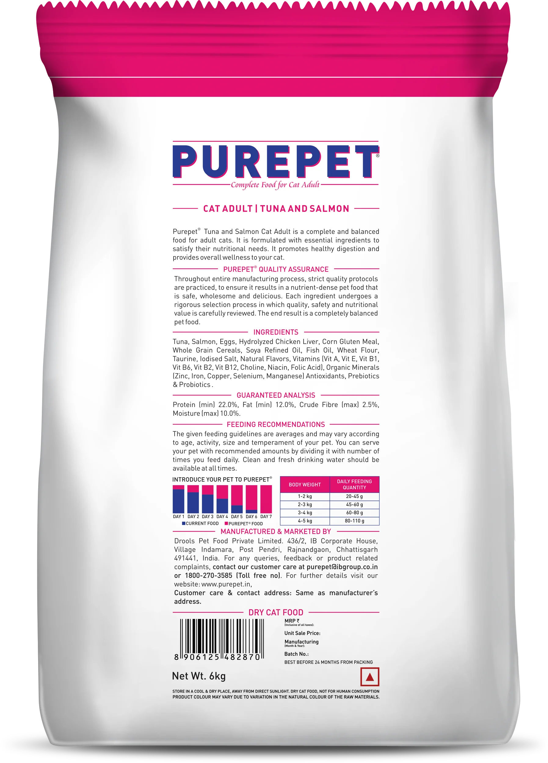Purepet Tuna and Salmon Adult Cat Dry Food - Image 7