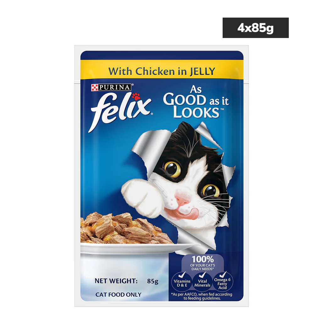 Purina Felix Chicken with Jelly Complete and Balanced Adult Cat Wet Food - Image 18
