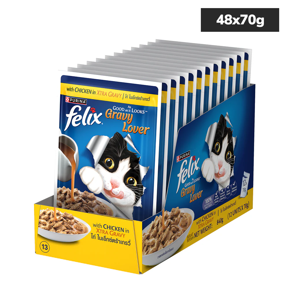 Purina Felix Gravy Lover Chicken Chunks Adult Complete and Balanced Cat Wet Food - Image 11