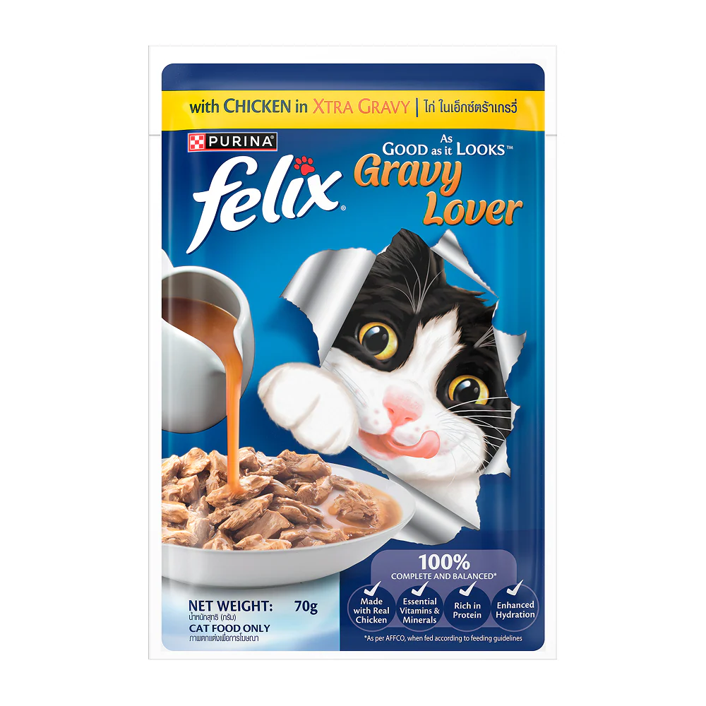 Purina Felix Gravy Lover Chicken Chunks Adult Complete and Balanced Cat Wet Food - Image 7
