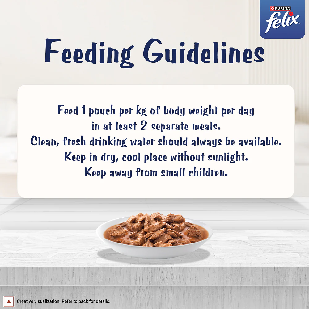 Purina Felix Gravy Lover Salmon Chunks Adult Complete and Balanced Cat Wet Food - Image 4