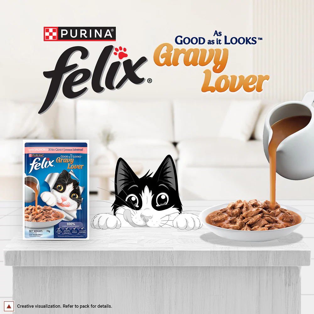 Purina Felix Gravy Lover Salmon Chunks Adult Complete and Balanced Cat Wet Food - Image 7