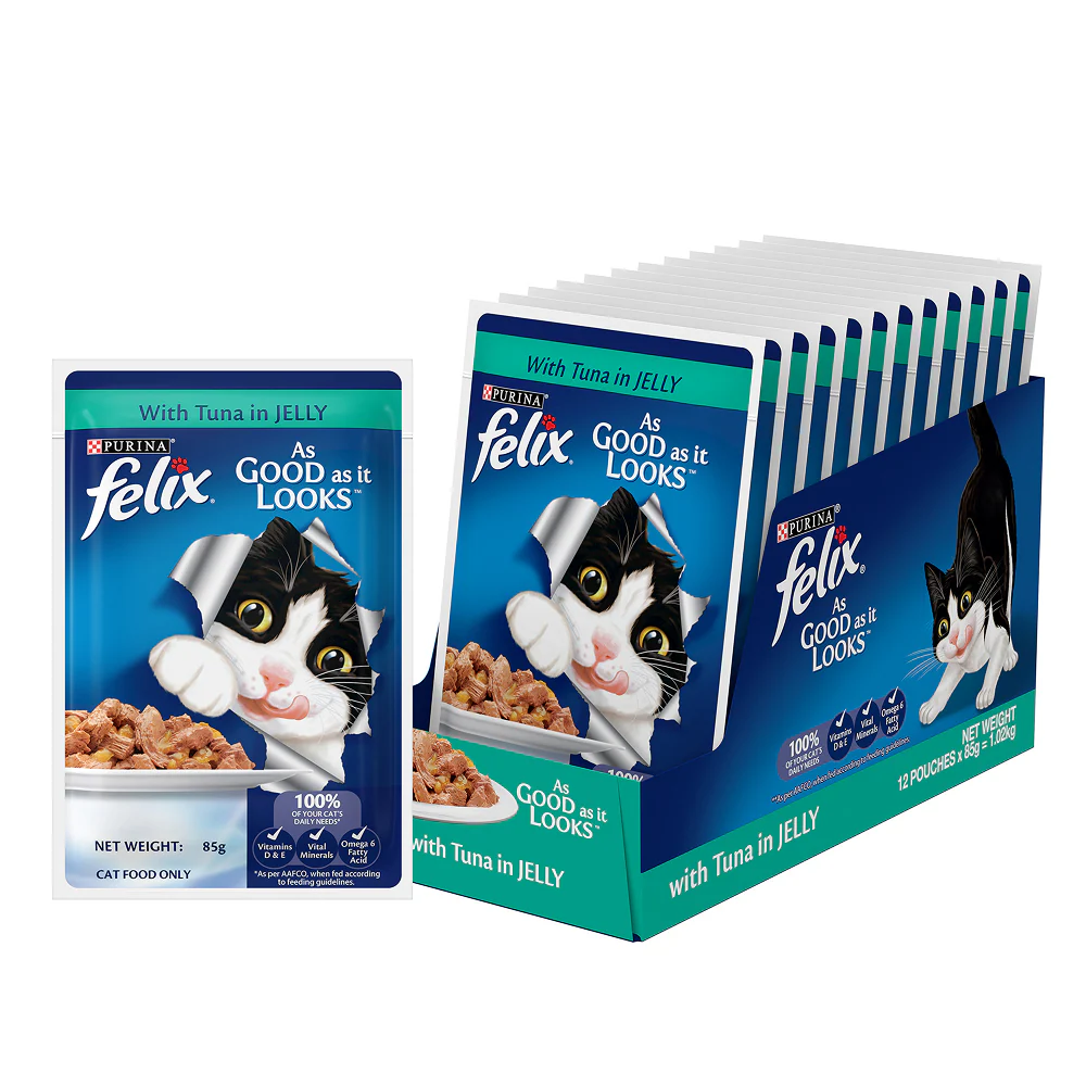 Purina Felix Tuna with Jelly Adult Complete and Balanced Cat Wet Food - Image 15