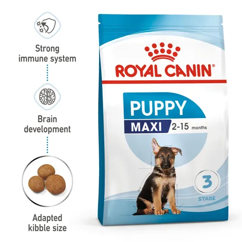 Royal Canin Maxi Puppy Dog Dry Food (4kg) and Bayer Drontal Puppy Deworming Suspension (20mL) - Image 4