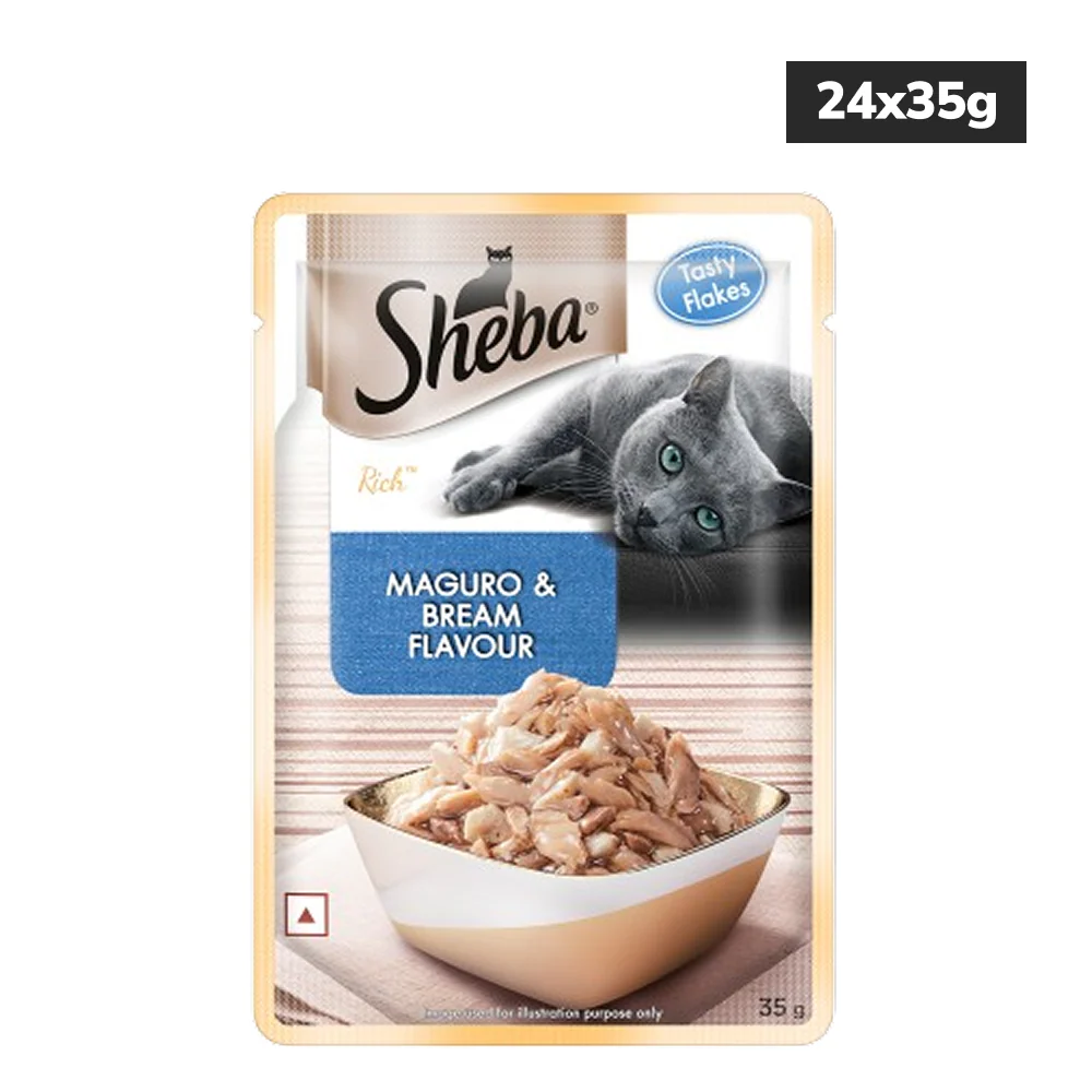 Sheba Maguro & Bream Fish Mix Premium Cat Wet Food - Image 3