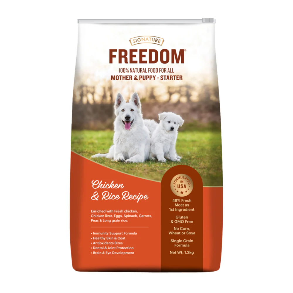 Signature Freedom Chicken and Rice Recipe Mother and Puppy Starter Dog Dry Food - Image 10