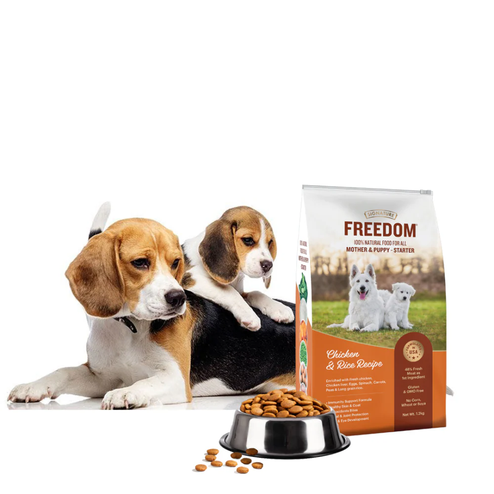 Signature Freedom Chicken and Rice Recipe Mother and Puppy Starter Dog Dry Food - Image 5