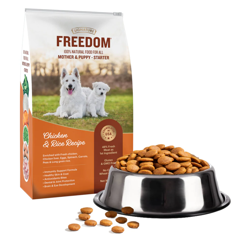 Signature Freedom Chicken and Rice Recipe Mother and Puppy Starter Dog Dry Food - Image 9