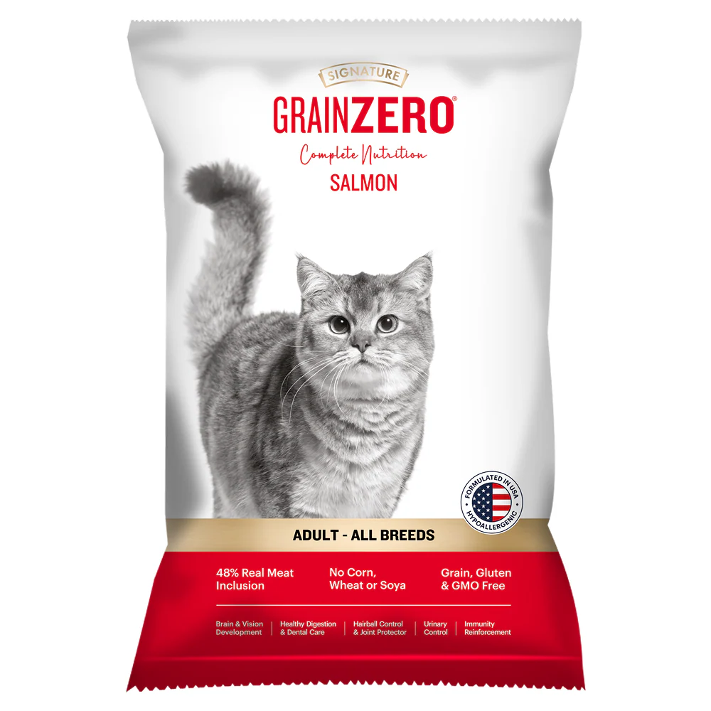 Signature Grain Zero Salmon Adult All Breed Adult Cat Dry Food