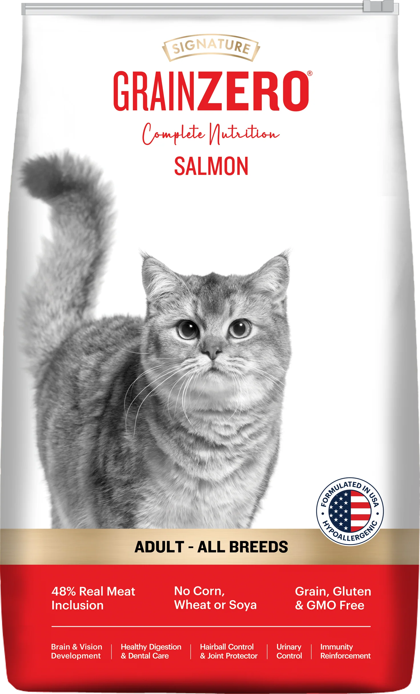Signature Grain Zero Salmon Adult All Breed Adult Cat Dry Food - Image 7