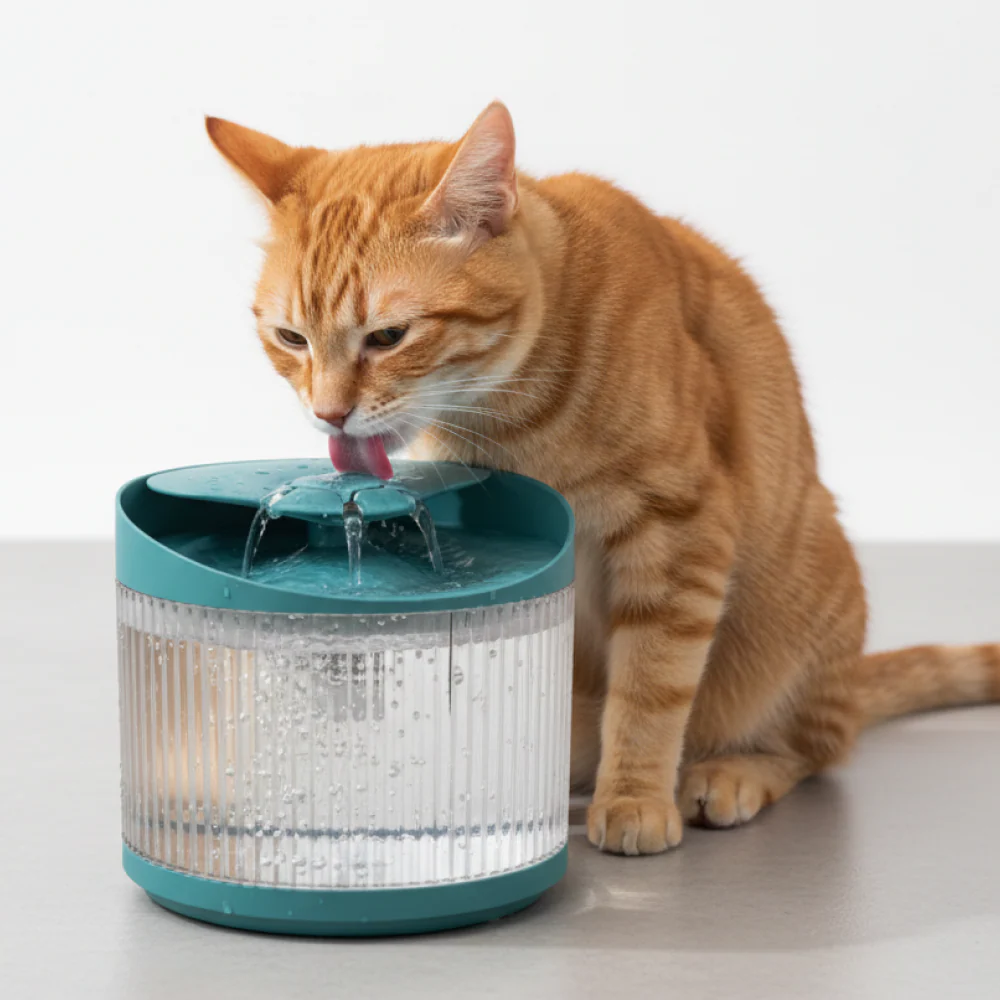 Skatrs Water Fountain for Dogs and Cats (Blue)