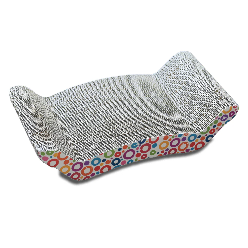 Skatrs Whisker Wonder Corrugated Cardboard Cat Scratcher with 2g Premium Catnip Free - Image 4