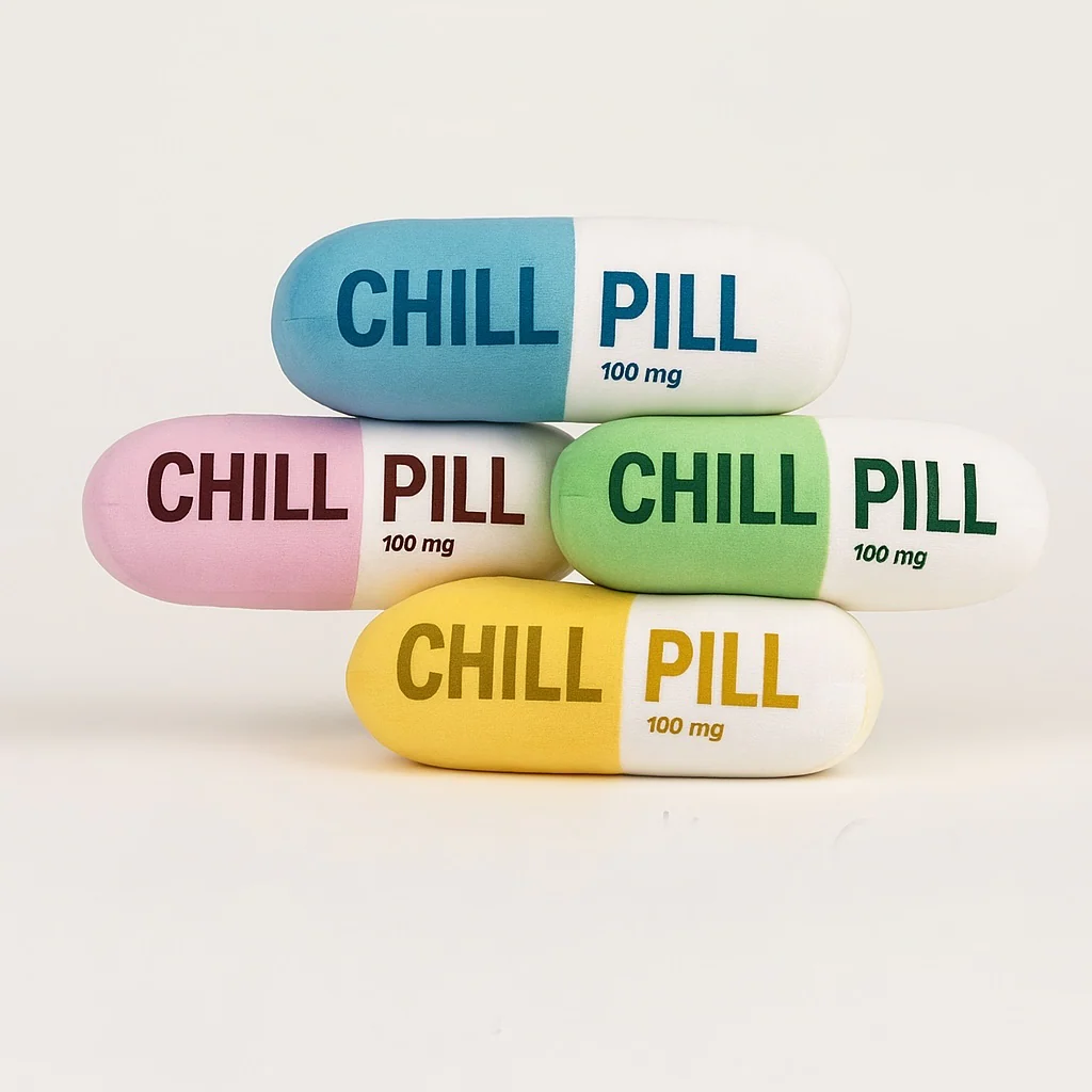 Talking Dog Chill Pill Plush Toy for Dogs (Pink) - Image 4