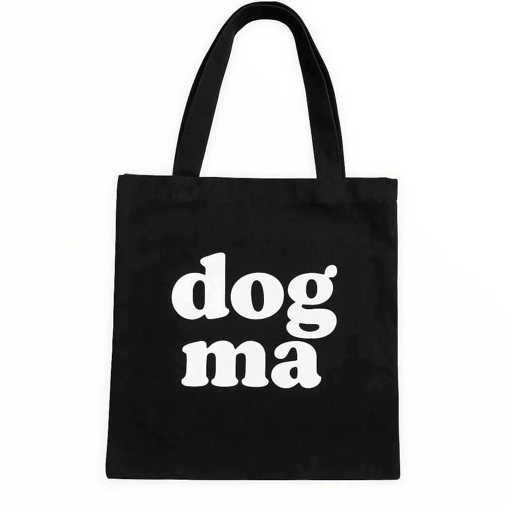 Talking Dog Club Dog Ma Carry All Tote Bag for Women (Black)