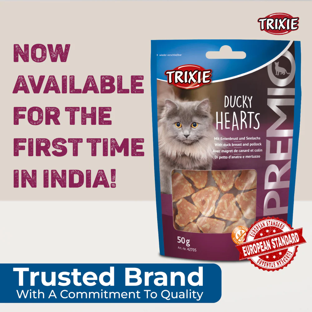 Trixie Premio Ducky Hearts & Kittos Purr fect Lamb Filet Bites Cat Treats - Image 5