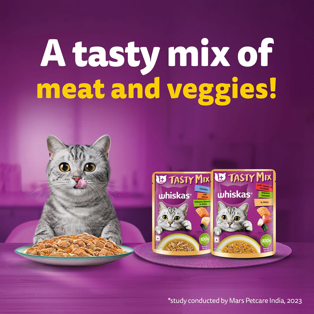 Whiskas Adult Wet Cat Food Combo |Chicken, Tuna & Seafood (Jelly & Gravy) - Image 7