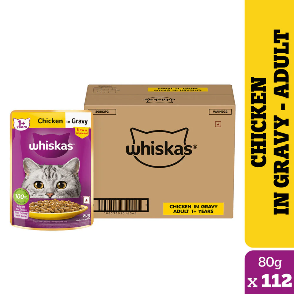 Whiskas Chicken in Gravy Adult Cat Wet Food - Image 22