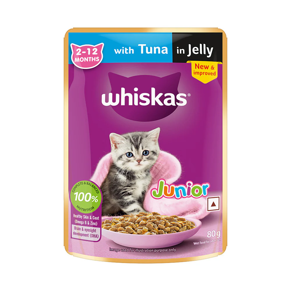 Whiskas Kitten Cat Food Combo |Dry Food & Tuna in Jelly Wet - Image 7